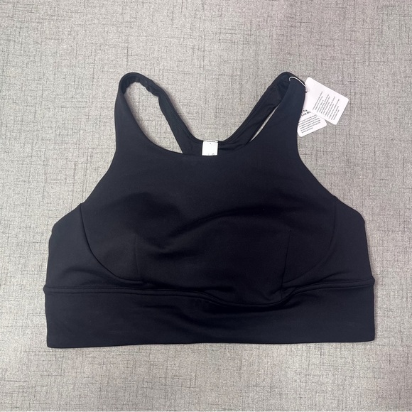 Wunder Train Black Long Line Bra Sports Bra 14 Nwt - Picture 3 of 6